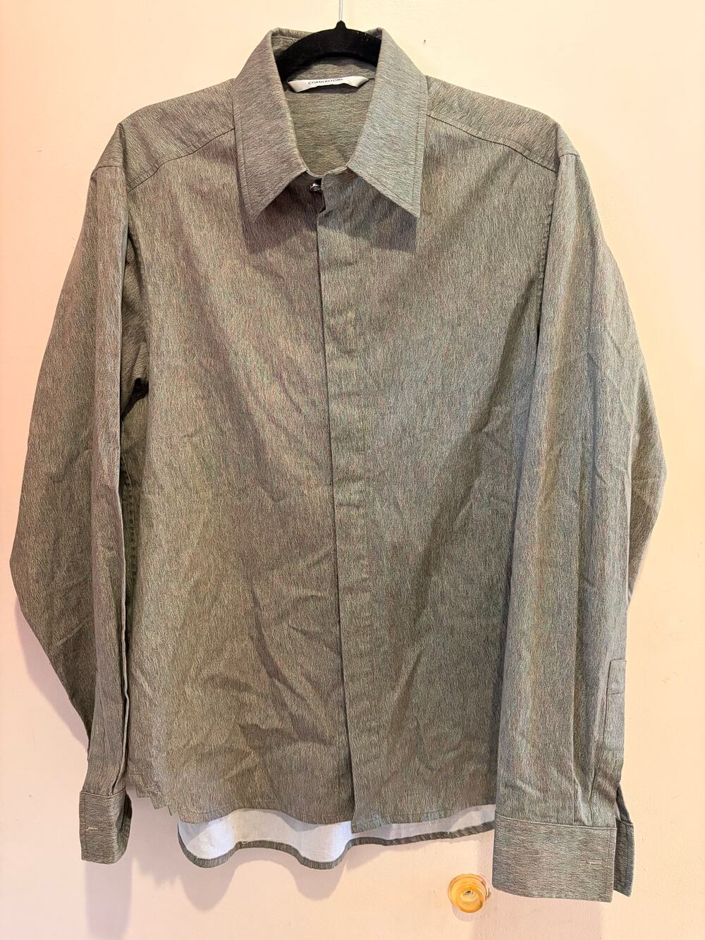 Cornerstone multicolored long sleeve button down shirt size 48